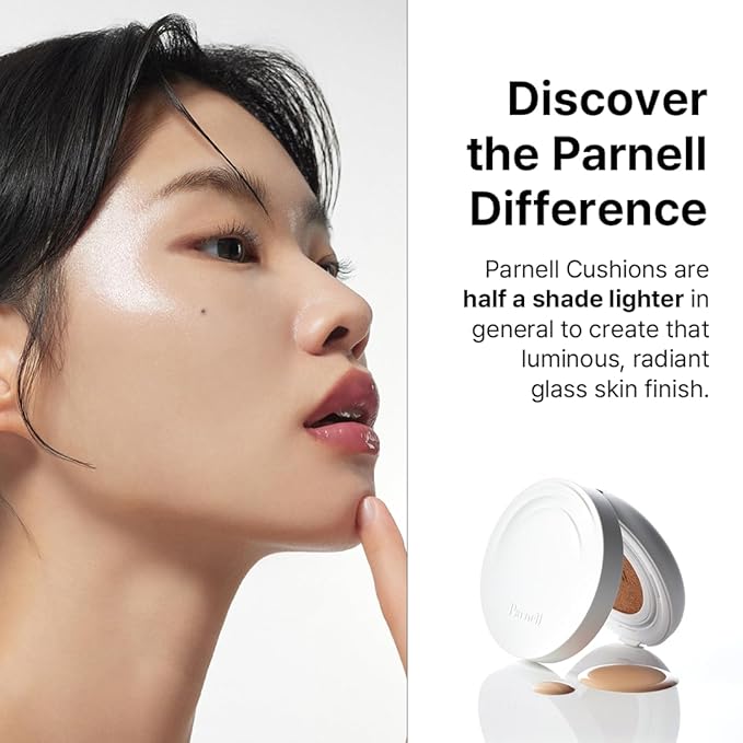 Parnell Cicamanu Serum Cushion 55N Rich Java 0.52 fl oz | Hydrating Serum Foundation for Soothing, Pore Blurring & Radiant Glass Skin | Lightweight Korean Cushion for Sensitive Skin | K-Beauty