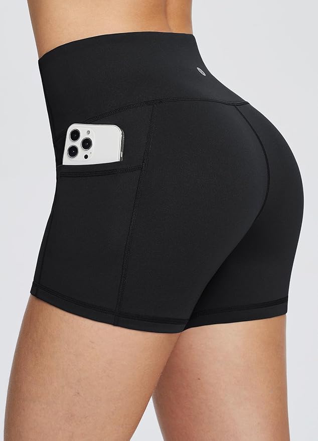 baleaf Women's 8"/ 5"/ 3" Biker Shorts High Waist Yoga Workout Gym Running Volleyball Spandex Shorts with Pockets