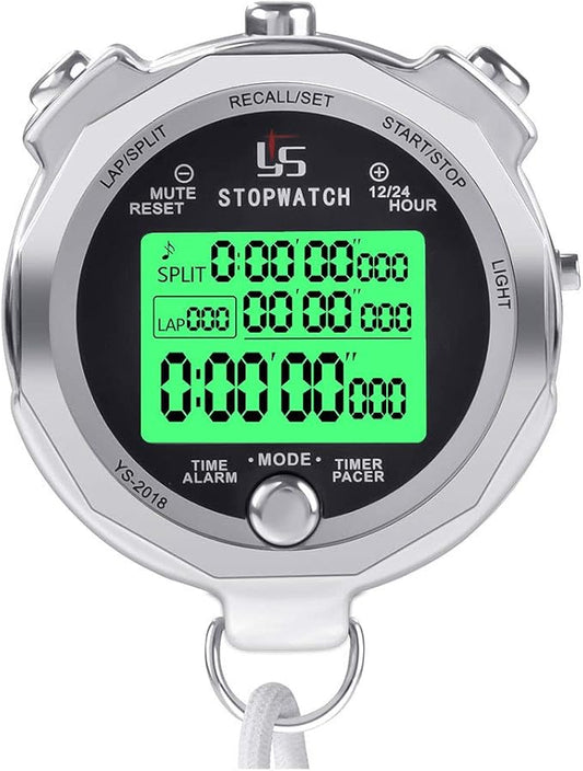 LAOPAO Melt Stopwatch, Clock Daily Rainproof Digital Timer for Sports Match,Competition,Coach,Referee,Training,Timing