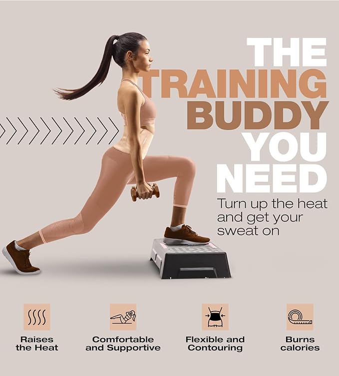 ActiveGear Premium Waist Trimmer & Trainer Belt for Men and Women - Sweat-Enhancing Slimming Wrap for Stomach, Adjustable Fit