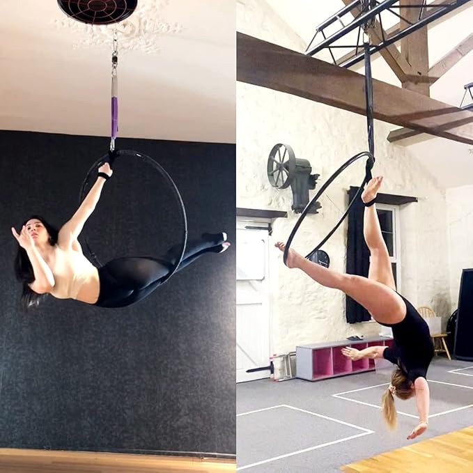 PRIOR FITNESS Lyra Aerial Hoop Hand Loop Strap noose for Yoga Aerial Acrobatics Strength Training