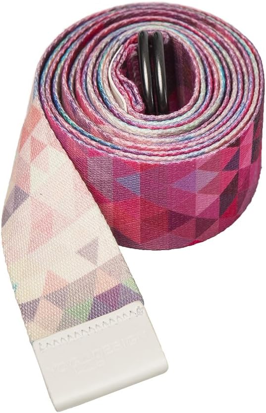 yogadesignlab YOGA DESIGN LAB | The Yoga Strap | Luxurious, Extra Long, Super Soft, Eco Printed | Studio Quality, Adjustable | Safely Stretch Further and Hold Longer | 8 ft Long