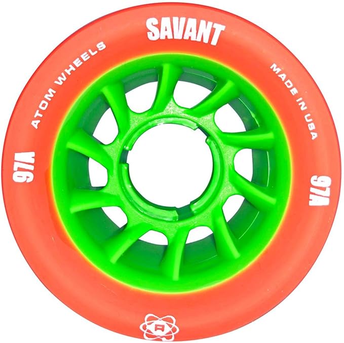Atom Quad Wheels - Savant (62mmx40mm, Purple (93A), 8pk)