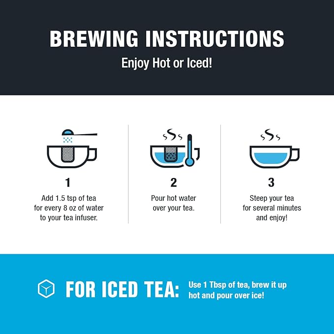 Tiesta Tea - Cantaloupe Cascade Tea, Loose Leaf, Fresh Melon White Tea, Premium Low Caffeine Tea Blend, Make Hot or Iced & Up to 25 Cups, 2.5 oz Resealable Pouch