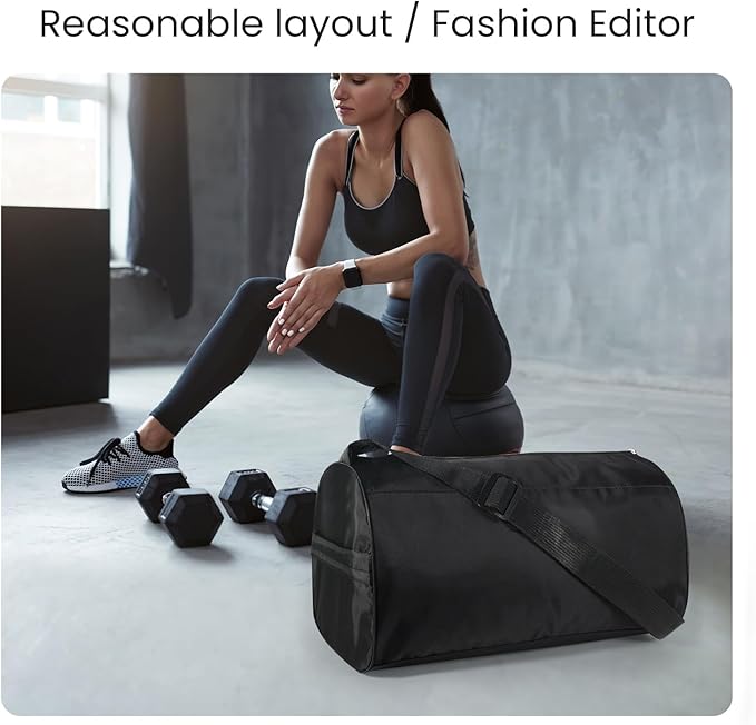 C&F BOGMOST Small Gym Bag for Women & Men,Small Lightweight Duffel Bag Carry On Bags Mini Duffel Travel Bag Waterproof Sports Bags for Workout/Sport/Travel, Rose Red