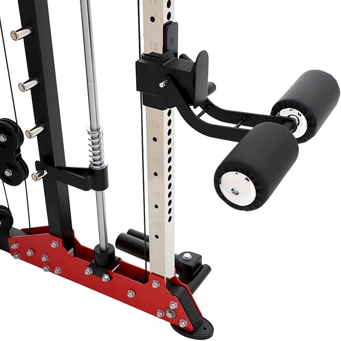 Altas Strength Smith Machine 3058G Home Gym 1000 lbs Weight Capacity 2000 lbs Cables Strength Training Power Cages Squats Presses Pulling Lunges Deadlifts Easy Assembly Included Accessories