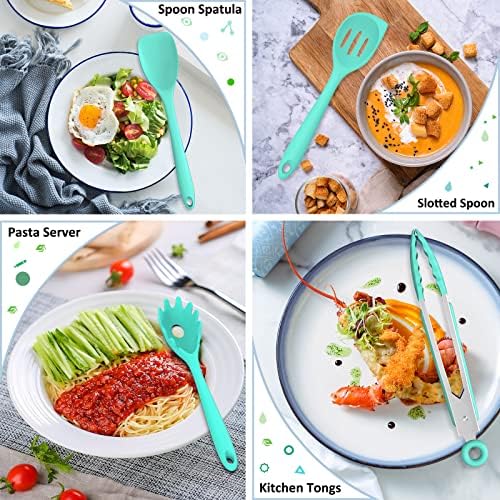 Silicone Kitchen Utensils Set, 16-Piece Silicone Cooking Utensils by Deedro - Image 4