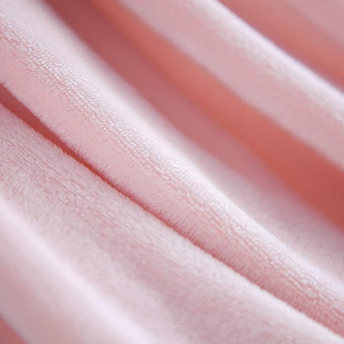 Bedsure Fleece Blankets Queen Size Pink - Bed Blanket Soft Lightweight Plush Fuzzy Cozy Luxury Microfiber 90x90 inches