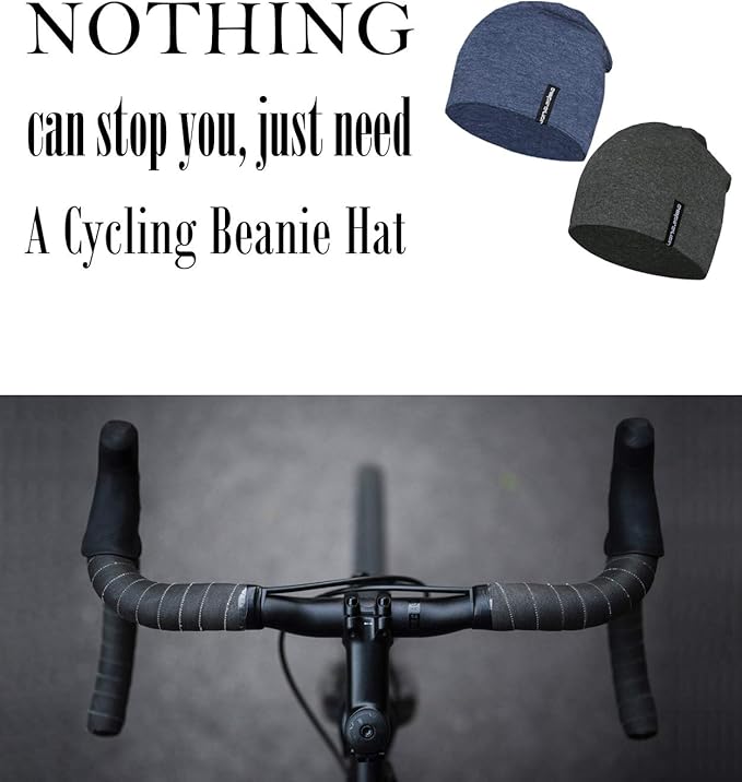 9" Multifunctional Lightweight Beanies Hats Snug Fitting, Running Skull Cap Helmet Liner Sleep Caps