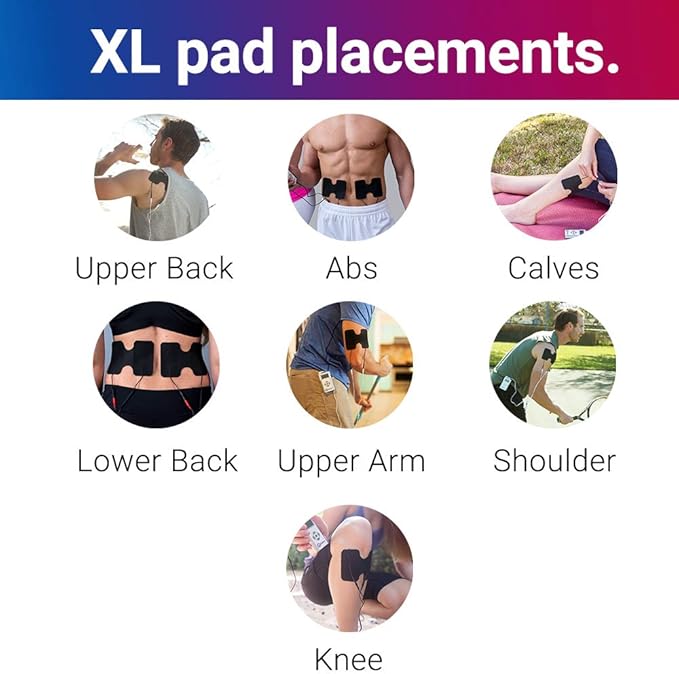 iReliev TENS + EMS Combination Unit Muscle Stimulator for Pain Relief & Arthritis & Muscle Strength with Backlit Display