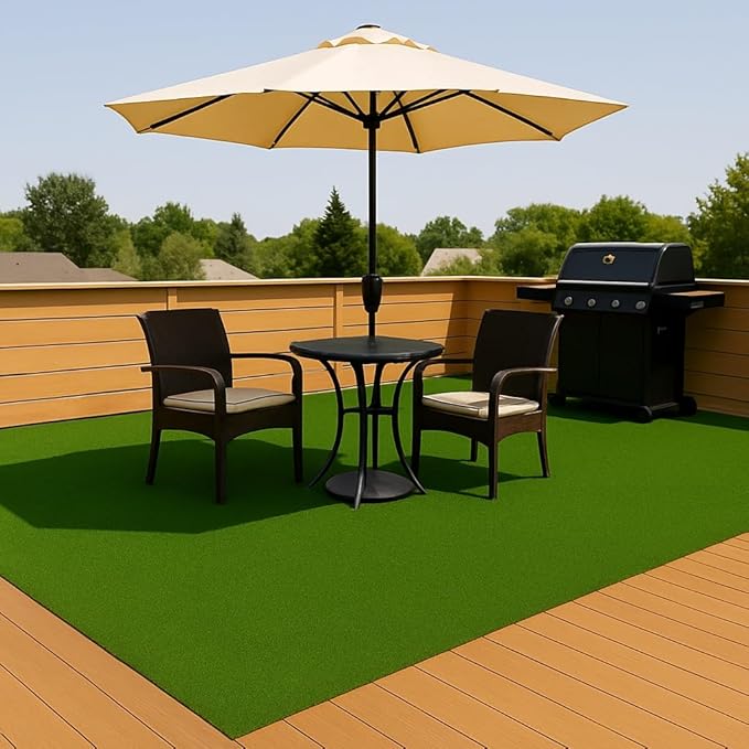 Ottomanson Artificial Turf Golf Hitting Mat 3' x 20' Indoor/Outdoor Waterproof Synthetic Fake Grass for Putting Practice Baseball Football Sports Gym Backyard, Custom Size 2' up to 30'