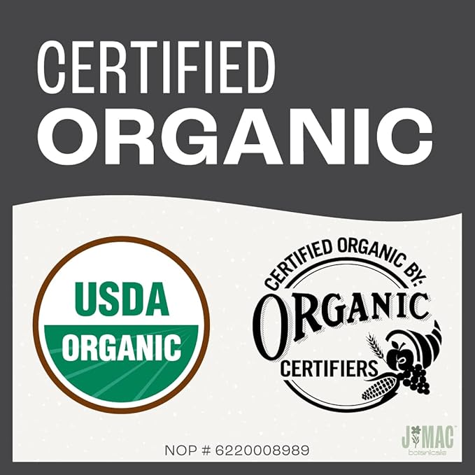 J Mac Botanicals, Organic Rubbed Sage (4 oz), Certified USDA Organic, Dried Rubbed Sage Leaf. Culinary Grade-excellent for sausage making, fresh Albanian harvest