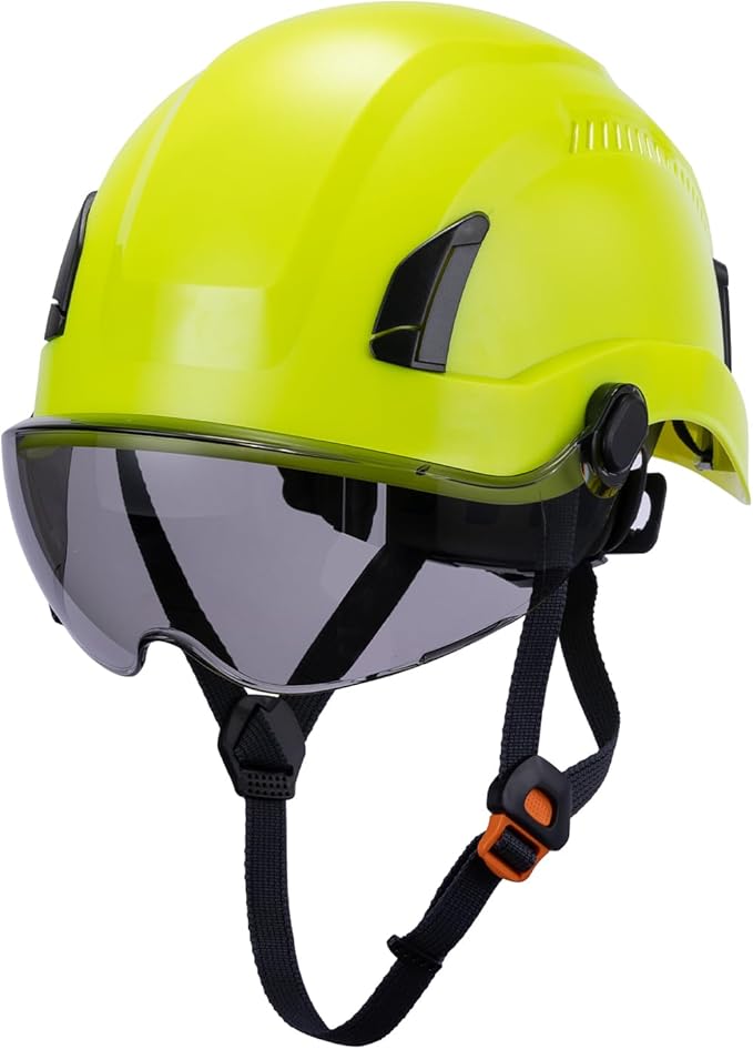 Land Helmets EcoPro Safety Helmet - ANSI/ISEA Z89.1-201 Type 1 Class C Vented - OSHA Approved - Lightweight Helmet with 6 Pt Suspension for Arborist, Industrial & Fall Protection