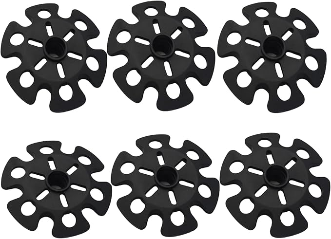 6pcs Walking Stick Tips, Replacement Rubber Tips for Walking Sticks, Trekking Pole Tips Baskets Hiking Pole Tips Feet Shock Absorption Rubber Cane Tips 11mm Diameter Survival Hiking Stick Accessories