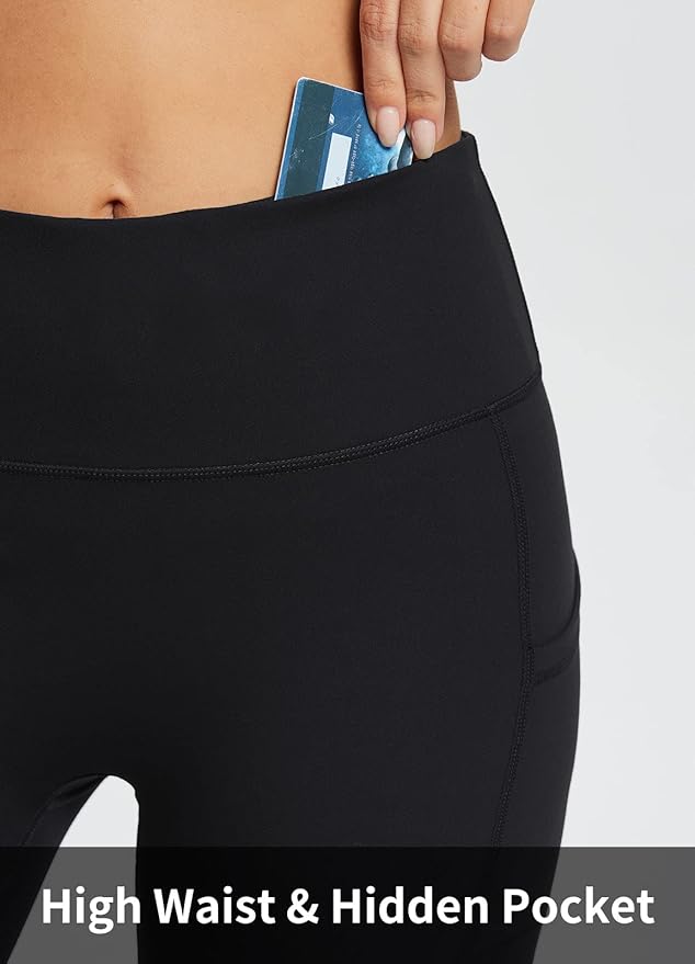 baleaf Women's 8"/ 5"/ 3" Biker Shorts High Waist Yoga Workout Gym Running Volleyball Spandex Shorts with Pockets