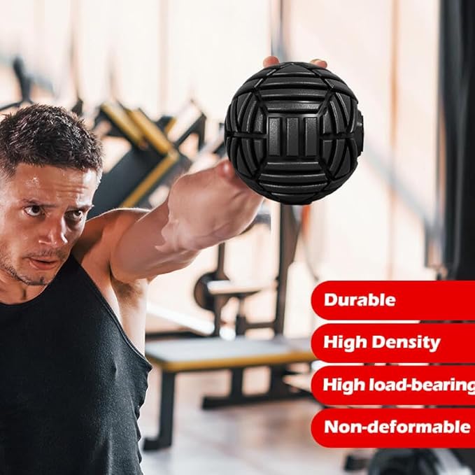 Tetop Fitness Muscle Massage Ball, 3.15in, Therapy Ball for Trigger Point Massage, Myofascial release, Mobility ball for Exercise & Recovery (Purple)
