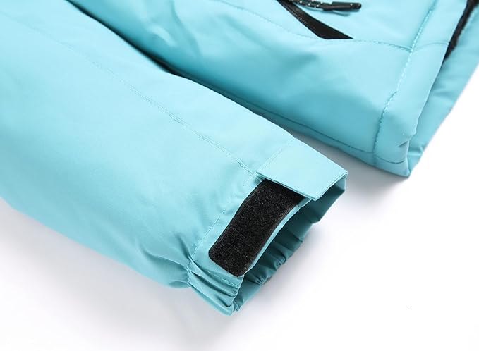 Keevoom Girl's Ski Jacket Winter Warm Thick Snow Coat Windproof Kids Outdoor Hooded Jackets