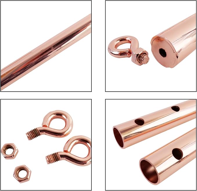 Spreader Bar Heavy Duty Expandable Rose Gold Stainless Steel Bar, Yoga Training Fitness Gear, Workout Bar,Home Gym Kit