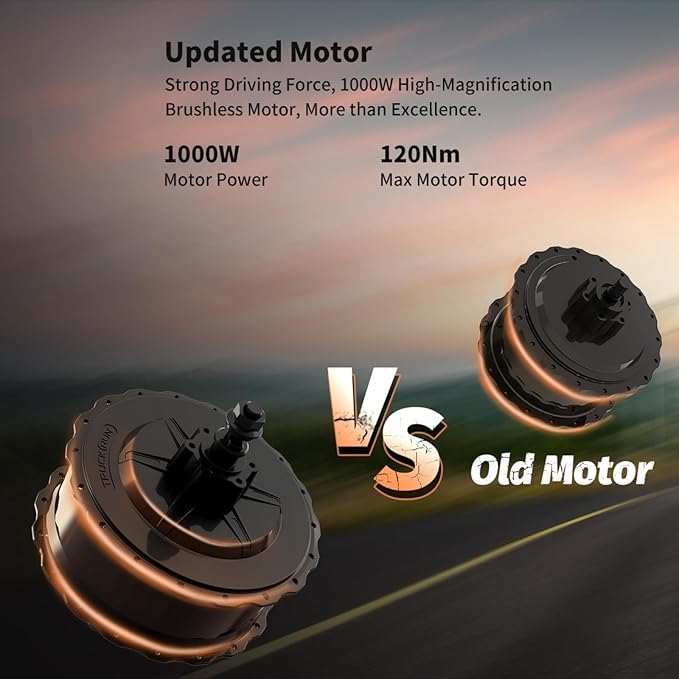 aostirmotor Electric Bike for Adults 1000W Fat Tire E Bikes Snow 31Mph,48V 20AH Removable Battery Adult Electric Bicycles, 35+ Miles Long Range Electric Mountain Bike 26"x4.0"