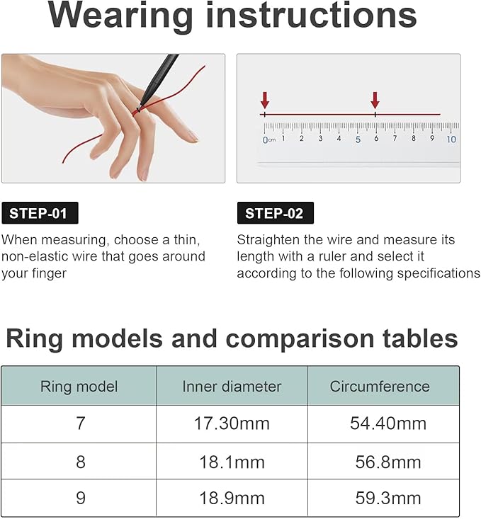 Health Tracker Smart Ring for Men Women-IP68 Waterproof Sleep Tracker with Heart Rate/Blood Pressure/Blood/Physiological Cycle/Oxygen Tracking, Step Counter, iOS & Android Compatible (8#)