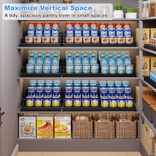3-Tier Expandable Bamboo Can Organizer - Image 5
