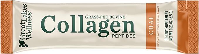 Great Lakes Wellness Collagen Peptides Powder for Skin, Hair, Nails, Joints & Digestion - Variety Flavors - Quick Dissolve Hydrolyzed, Non-GMO, Kosher - 12 Sticks