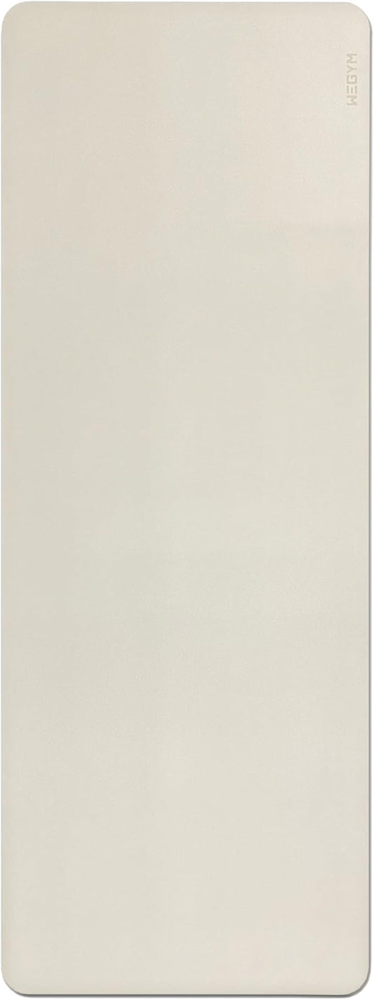 4mm Cushioned Exercise Mat for Yoga & Pilates - Anti Slip, Polyurethane with Suede Top & Carrying Strap