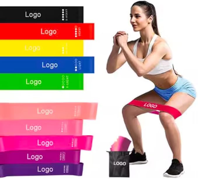 Resistance Bands Set for Women & Men – 5 Levels Latex Exercise Bands for Workout, Fitness, Home Gym, Yoga & Physical Therapy