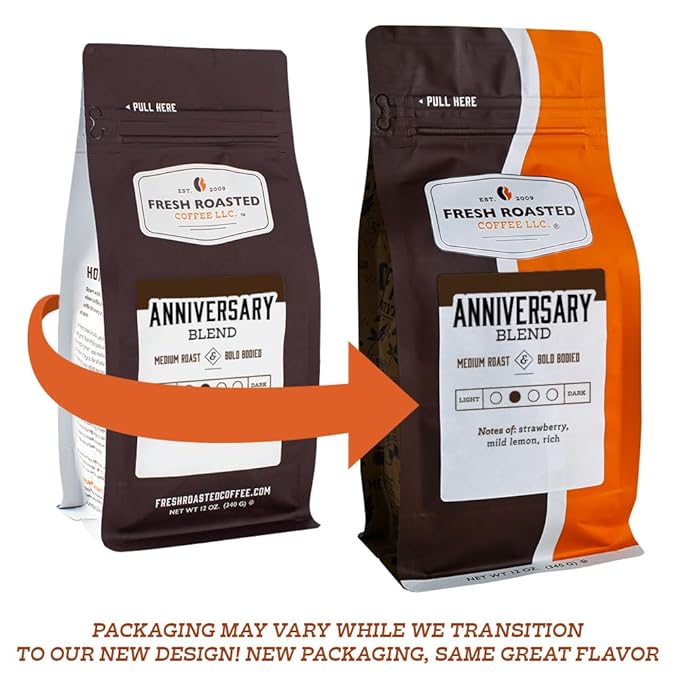 Fresh Roasted Coffee, FRC Light Roast Blend, 12 oz, Kosher, Whole Bean