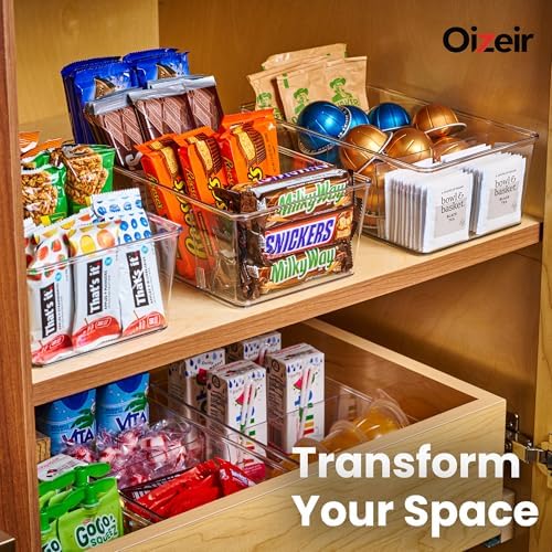 Oizeir Clear Pantry Organizer Bins 8-Pack - Image 6