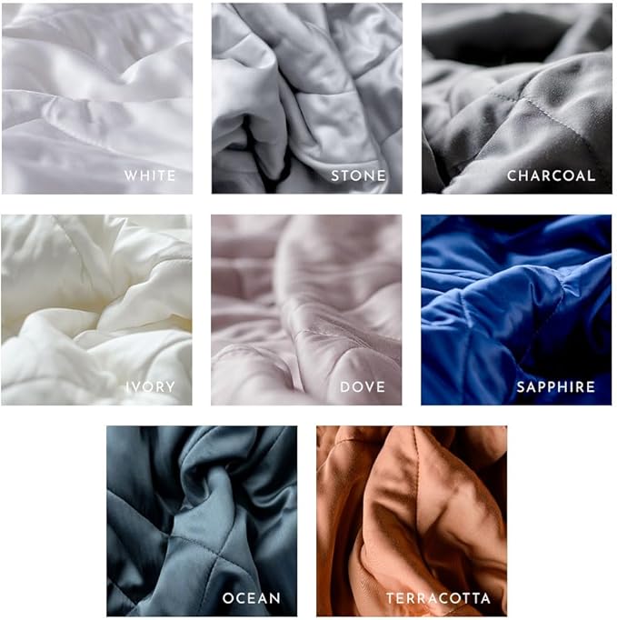 LUXOME Lightweight Blanket | 100% Rayon (Viscose) from Bamboo Fabric & Fill | King/Cal King - 98"x92" | Thermal-Regulating | Ivory