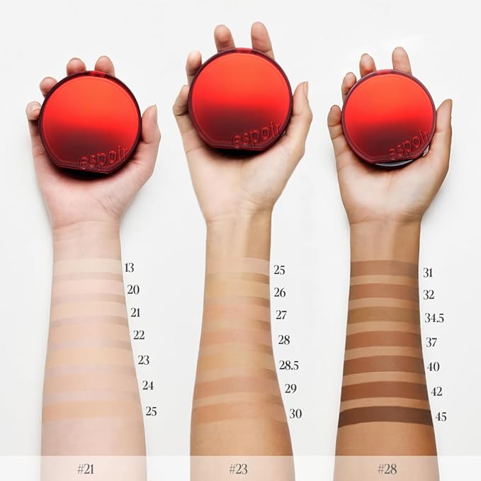 espoir [NEW] Be Velvet Cushion Foundation | Quick and Easy Coverage with Long-lasting Color by Zero Oxidation (#37 Deep Maple, 0.46 Ounce (Pack of 1))