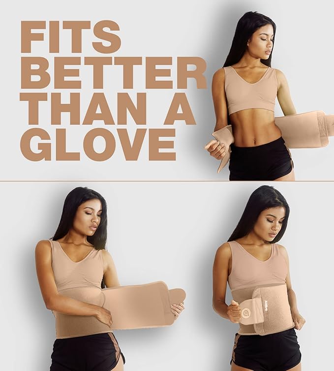 ActiveGear Premium Waist Trimmer & Trainer Belt for Men and Women - Sweat-Enhancing Slimming Wrap for Stomach, Adjustable Fit