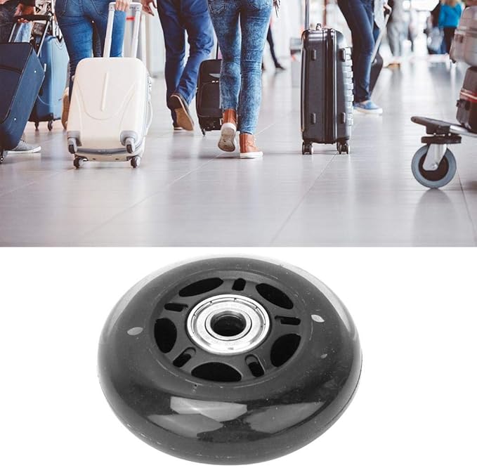 Casters Wheel, 3in Replacement Luggage Suitcase/Scooter Inline Skate Roller Wheels Luggage Cart Accessories Axles Deluxe Repair