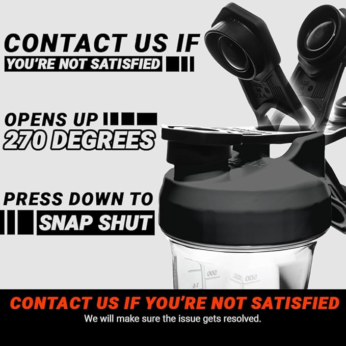 HELIMIX 2.0 Vortex Blender Shaker Bottle Holds upto 28oz | No Blending Ball or Whisk | USA Made | Portable Pre Workout Whey Protein Drink Shaker Cup | Mixes Cocktails Smoothies Shakes | Top Rack Safe