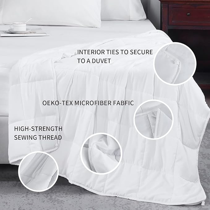 L'AGRATY Weighted Blanket - 48"x72" 20lbs Cooling Breathable Heavy Blanket with Glass Beads for Adult All-Season