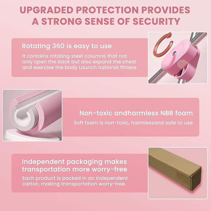 Posture Corrector Yoga Cross Stick - Back Pain Relief for Adult And Child，Back Cross Orthosis Yoga Stick, Improving Hunchback And Chest Back Support Posture, Orthosis Can Stretch 23.6-35.4in