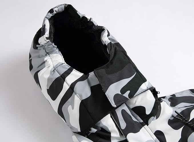 Keevoom Boys Winter Coat Ski Jacket Windproof Kids Snowboard Warm Fleece Snow Coat Waterproof Outdoor Hooded Ski Coats