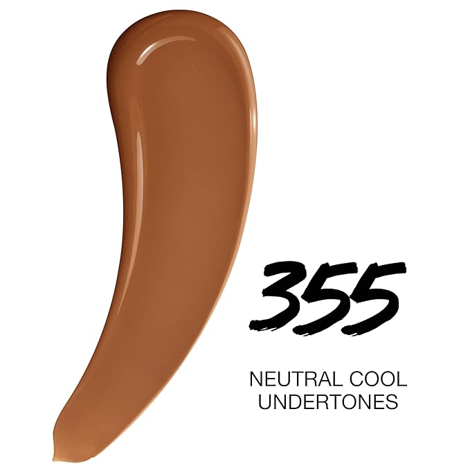 Maybelline Super Stay Lumi-Matte Foundation, Lightweight and Buildable Full Coverage Foundation Makeup For Up To 30HR Wear, 355, 1 Count