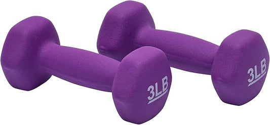 Amazon Basics Neoprene Dumbbell Hand Weights for Exercise and Muscle Toning