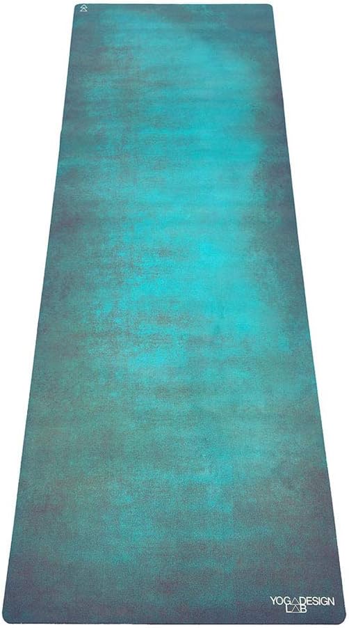YOGA DESIGN LAB | The Combo Yoga Mat | 2-in-1 Mat+Towel | Eco Luxury | Ideal for Hot Yoga, Power, Bikram, Ashtanga, Sweat | Studio Quality | Includes Carrying Strap!