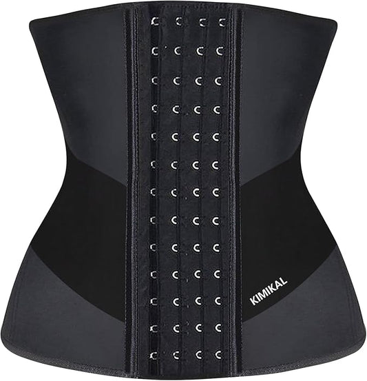 KIMIKAL Women Waist Trainer Corset Belt: Under Clothes Sport Tummy Control Long Torso Shapewear