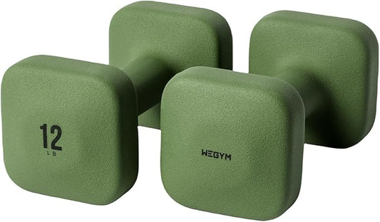SafeGrip Dumbbells, Anti-Slip, Anti-Roll, Thick Handles, Free Weights, Square Dumbbells for Secure Workouts at Home, Weightlifting, and Personal Training