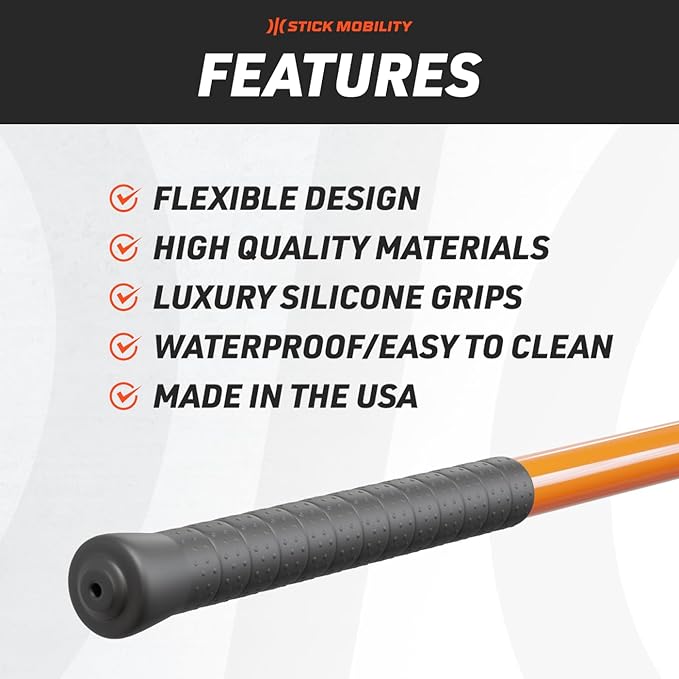 3 Stick Training Bundle | Mobility Stick to Improve Flexibility, Mobility, and Strength with Active Stretching for Golf, Running, Fitness, Pickleball, and More