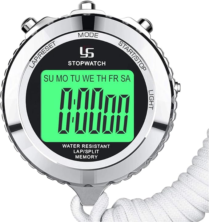 LAOPAO Melt Stopwatch, Clock Daily Rainproof Digital Timer for Sports Match,Competition,Coach,Referee,Training,Timing