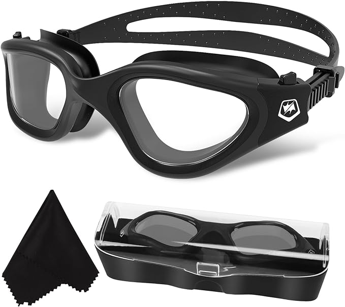WIN.MAX Polarized Swimming Goggles Swim Pool Goggles Anti Fog Anti UV No Leakage Clear Vision for Men Women Adults Teenagers