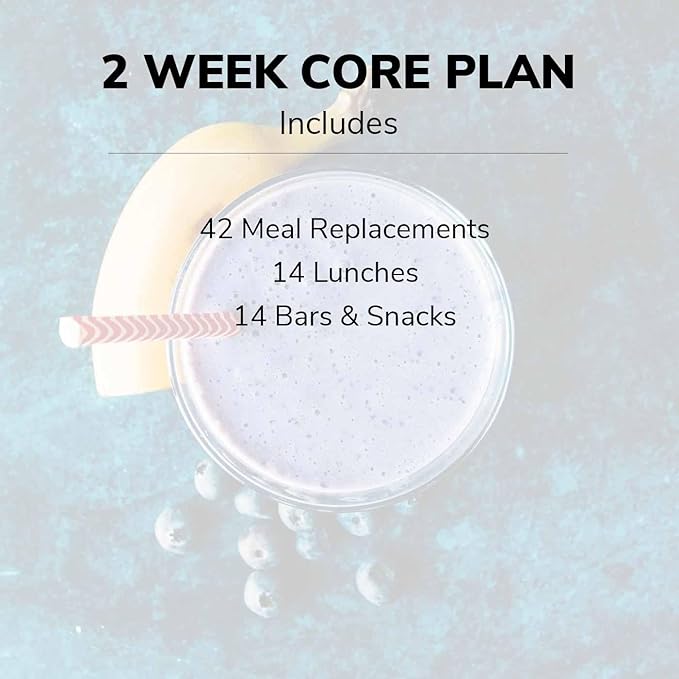 Wonderslim 2 Week Weight Loss Meal Kit – 70 Ready to Eat Diet Foods for Weight Loss, Prepackaged Meals & Snacks for Men & Women, with Built-In Structure for Long-Term Success