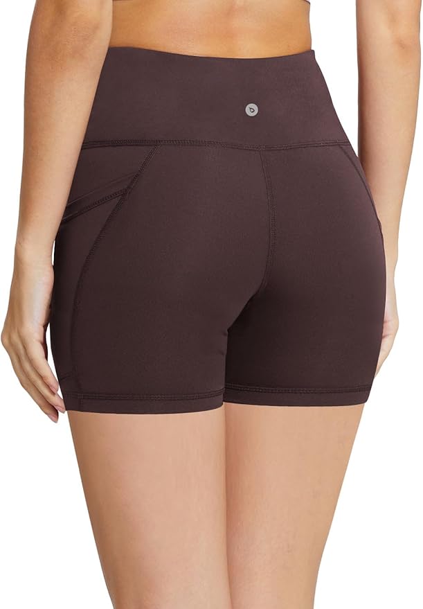 baleaf Women's 8"/ 5"/ 3" Biker Shorts High Waist Yoga Workout Gym Running Volleyball Spandex Shorts with Pockets