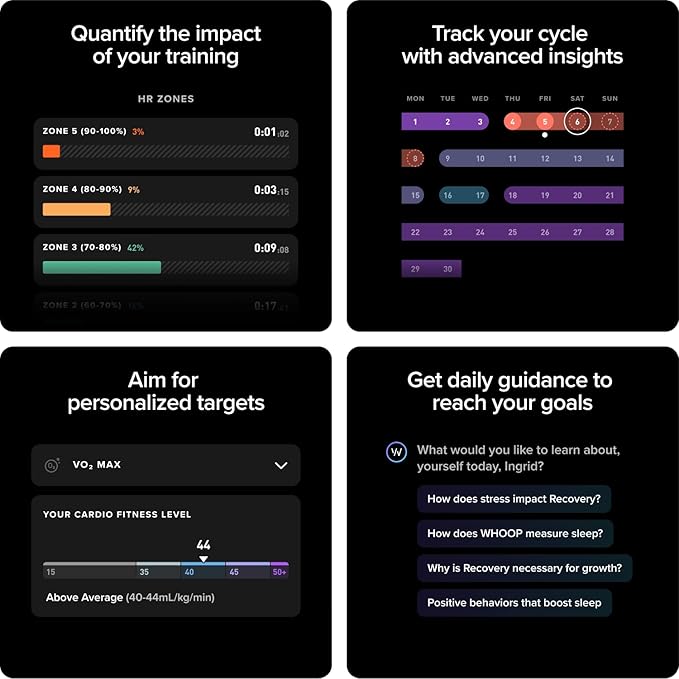 WHOOP – 12-Month Membership – 5.0 Health and Fitness Wearable – 24/7 Activity Tracker