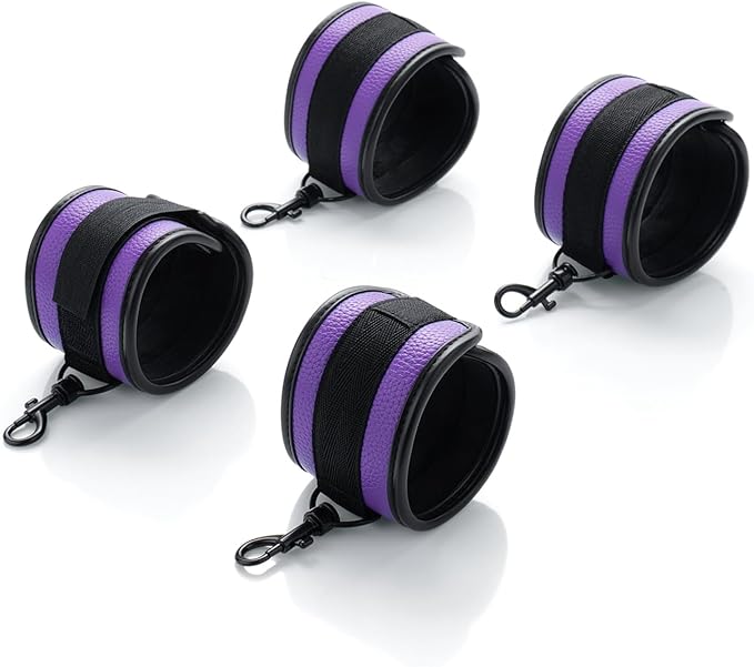 6pcs Black PU Adjustable Straps Sports Training Fitness Gear Home Yoga Set